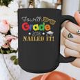 Fourth 4th Grade 2018 Nailed It Graduation Shirt Graphic Print Coffee Mug