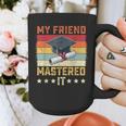 My Friend Mastered It Master's Degree Graduation Vintage Graphic Print Coffee Mug