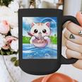 Frutiger Aero Aesthetic Tech Kawaii Ramen Cat Fishes Graphic Print Coffee Mug