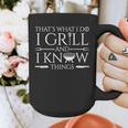 Fun I Grill And Know Things Meat Lover Barbecue Dad Small Graphic Print Coffee Mug