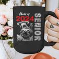 Fun Trendy UFO Sloth Graduation Class Of 2024 Senior Graphic Print Coffee Mug
