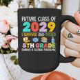 Future Class Of 2029 I Survived Passed 5th Grade Graduation Graphic Print Coffee Mug