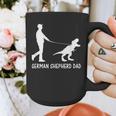 German Shepherd Dad Dinosaur GSD Owners Father's Day Graphic Print Coffee Mug