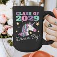 Girls Class Of 2029 Magical Unicorn Graduation Cap Graphic Print Coffee Mug