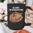 Go Away I'm Introverting Cat Introvert Men Women Girls Kids Graphic Print Coffee Mug
