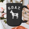 GOAT Number 14 Greatest Of All Time Dad Joke Graphic Print Coffee Mug