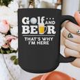 Golf And Beer Joke Dad Fathers Day Drinking Birthday Small Graphic Print Coffee Mug