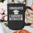 I Graduated I Survived High School Graduation Graphic Print Coffee Mug