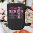 Graduation Class Of 2026 Senior 2026 Pink Bow Coquette Graphic Print Coffee Mug
