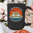 Graduation Sloth Can I Go Back To Bed Now Vintage Graphic Print Coffee Mug