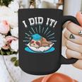 Graduation Did It Sloth Graduate Animal Sloths Sloth Graphic Print Coffee Mug