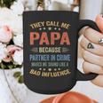 Grandpa Shirts Dad Partner In Crime Shirt Graphic Print Coffee Mug