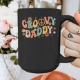 Groovy Daddy Birthday Party Peace Sign Dad 60s 70s Hippie Graphic Print Coffee Mug