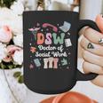Groovy DSW Doctor Of Social Work Graduation DSW Graduate Graphic Print Coffee Mug