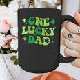 Groovy St Patrick's Day Apparel One Lucky Dad Shirt Small Modern Groovy St Patrick's Day Shirt Graphic Print Coffee Mug