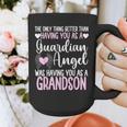 Guardian Angel Memorial In Memory Of Grandson For Grandma Graphic Print Coffee Mug Guardian Angel Memorial In Memory Of Grandson For Grandma Graphic Print Coffee Mug