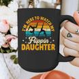 Gymnastics Mom Dad I'm Here To Watch My Flippin' Daughter Graphic Print Coffee Mug Gymnastics Mom Dad I'm Here To Watch My Flippin' Daughter Graphic Print Coffee Mug