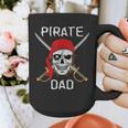 Halloween Pirate Skull Apparel Pirate Dad V-Neck Short Sleeve Cotton 100 T-Shirt Small Graphic Print Coffee Mug