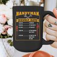 Handyman Hourly Rate Fathers Day Dad Graphic Print Coffee Mug Handyman Hourly Rate Fathers Day Dad Graphic Print Coffee Mug