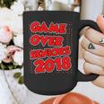 High School Graduation Tshirt Game Over Senior Class Of 2018 Graphic Print Coffee Mug