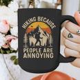 Hiking Because People Are Annoying Introvert Graphic Print Coffee Mug Hiking Because People Are Annoying Introvert Graphic Print Coffee Mug