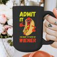 Hilarious Hot Dog Dad Joke Text Pun Dirty Joke -Barbecue Graphic Print Coffee Mug