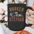 Hooked On Being Stepdad Father's Day Fishing Stepdad Graphic Print Coffee Mug