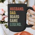 Husband Dad Board Game Night Legend Father Vintage Graphic Print Coffee Mug
