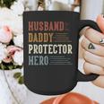Husband Daddy Protector Hero For Dad Father's Day Graphic Print Coffee Mug