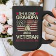 I'm a Dad Grandpa And a Veteran Nothing Scares Me Graphic Print Coffee Mug
