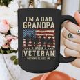 I'm A Dad Grandpa And Veteran Patriotic US Flag Veterans Day Graphic Print Coffee Mug