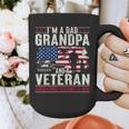 I'm A Dad Grandpa And Veteran Retro Papa Grandpa Graphic Print Coffee Mug