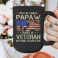 I'm A Dad Papaw And Veteran Retro Dad Papa Grandpa Graphic Print Coffee Mug