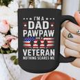 I'm A Dad Pawpaw And A Veteran Shirt Men Grandpa Fathers Day Graphic Print Coffee Mug