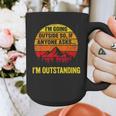 I'm Going Outside If Asked I'm Outstanding Dad Joke Graphic Print Coffee Mug