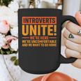 Introvert Antisocial Sarcasm Introverts Unite Anti Social Graphic Print Coffee Mug