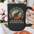 Introvert Bass Guitarist Musician Playing Bass Guitar Graphic Print Coffee Mug