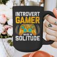 Introvert Gamer Video Games Anti Social Team Player Graphic Print Coffee Mug