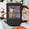 Introvert Guitarist Expressing Words Through Guitar Melody Graphic Print Coffee Mug Introvert Guitarist Expressing Words Through Guitar Melody Graphic Print Coffee Mug