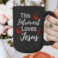 This Introvert Loves Jesus Religious Red Hearts Graphic Graphic Print Coffee Mug This Introvert Loves Jesus Religious Red Hearts Graphic Graphic Print Coffee Mug