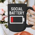 Introvert Low Social Battery Level Anti Social People Graphic Print Coffee Mug Introvert Low Social Battery Level Anti Social People Graphic Print Coffee Mug