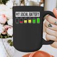 Introvert My Social Battery Low Level Graphic Graphic Print Coffee Mug Introvert My Social Battery Low Level Graphic Graphic Print Coffee Mug