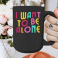 Introvert I Want To Be Alone Retro Wavy Graphic Print Coffee Mug Introvert I Want To Be Alone Retro Wavy Graphic Print Coffee Mug