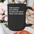 Introverted Person Short Term Real Estate Market Graphic Print Coffee Mug Introverted Person Short Term Real Estate Market Graphic Print Coffee Mug