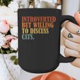 Introverted But Willing To Discuss Cats Introvert Graphic Print Coffee Mug Introverted But Willing To Discuss Cats Introvert Graphic Print Coffee Mug