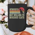 Introverted But Willing To Discuss Cats Kitten Pet Lover Graphic Print Coffee Mug Introverted But Willing To Discuss Cats Kitten Pet Lover Graphic Print Coffee Mug