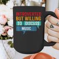 Introverted But Willing To Discuss Music Graphic Print Coffee Mug Introverted But Willing To Discuss Music Graphic Print Coffee Mug