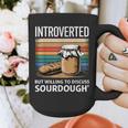 Introverted But Willing To Discuss Sourdough Vintage Baking Graphic Print Coffee Mug
