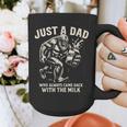 Just a Dad Who Always Came Back With The Milk Shirt Bigfoot Graphic Print Coffee Mug
