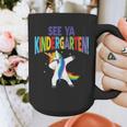 Kids Dabbing Unicorn Kindergarten Graduation See Ya Graphic Print Coffee Mug